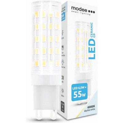 Modee LED keramická žárovka G9 6,5W studená bílá