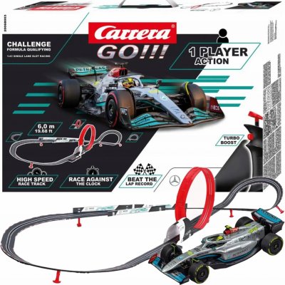 Carrera 68003 GO Tor Challenger Formula Qualifying Lewis Hamilton – Zboží Mobilmania