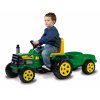 Šlapadlo Biemme Traktor Farmer s vozíčkem zelený