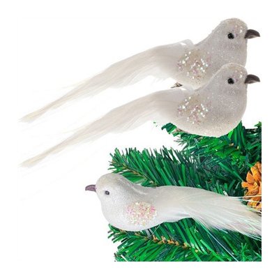 Vánoční ozdoby ptáčci 2 ks Ruhhy 22338 – Zboží Dáma