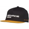 Rybářská kšiltovka, čepice, rukavice Savage Gear Kšiltovka Flat Peak 3D Logo Cap Black Ink