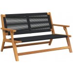 Omaxi 474000 Zahradní nábytek Černá 78 x 122 x 73 cm masivní akácie – Hledejceny.cz