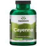 Swanson Cayenne Kajenský pepř 450 mg 300 kapslí – Hledejceny.cz
