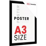 Allboards FRAME_A3BK Plakátový rám A3 OWZ – černý – Zboží Mobilmania