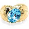 Prsteny Beny Jewellery Zlatý Prsten s Modrým Kamenem k1140210