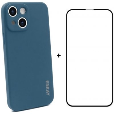 ENKAY 34886 ENKAY Obal + 3D sklo Apple iPhone 13 modrý – Zboží Živě