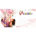 Pozvánka na párty H / 2403-0006 / Flowers - sada 10 ks – Hledejceny.cz