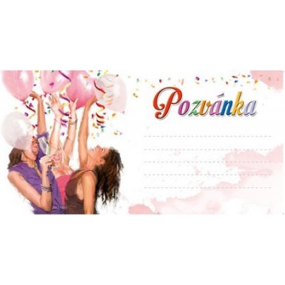 Pozvánka na párty H / 2403-0006 / Flowers - sada 10 ks – Hledejceny.cz