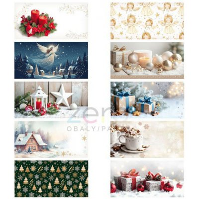 Obálka DL dopisní - vánoční s tiskem (mix) – Zboží Živě