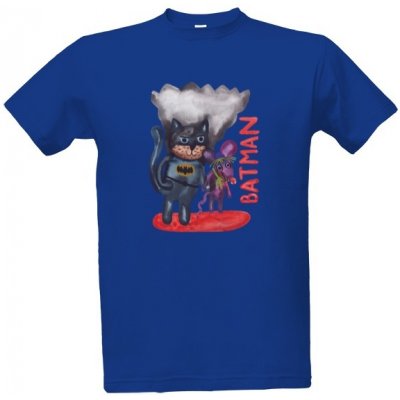 Tričko s potiskem Batman pánské Královská modrá