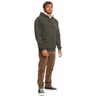 Quiksilver Keller Sherpa Zip KRPH/Dark Grey Heather – Hledejceny.cz