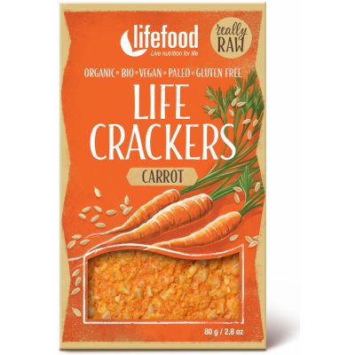Lifefood Life crackers Mrkvánky 80 g – Sleviste.cz