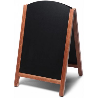 Jansen Display Dřevěné áčko s vysouvací tabulí 55 x 85 cm / světle hnědá – Zboží Mobilmania