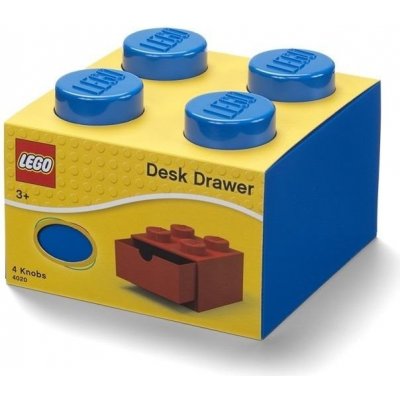 Úložný box LEGO stolní box 4 se zásuvkou modrý (5711938032074)