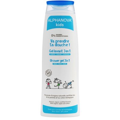 Alphanova Alpha Kids Bio dětský sprchový gel 3v1 250 ml – Sleviste.cz