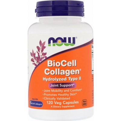 Now Foods BioCell Collagen Hydrolyzed Type II 120 veg kapslí – Hledejceny.cz