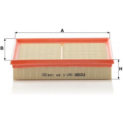 MANN-FILTER Vzduchový filtr MANN C24106 (MF C24106) – Hledejceny.cz