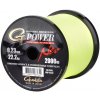 Rybářské lanko GAMAKATSU šňůra G-Power Premium Braid Neo fluo žlutá 2000m 0,21mm 16,7kg