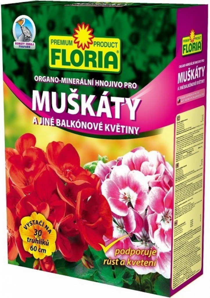 Agro Floria Organominerální hnojivo pro muškáty 2,5 kg