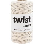 Šňůra TWIST MILA 3mm/100m - Ecru zlatá – Zboží Dáma