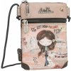 Kabelka Anekke mini crossbody Peace & Love Pink