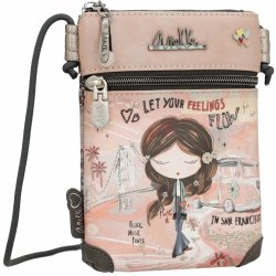 Kabelka Anekke mini crossbody Peace & Love Pink