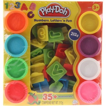 PlayDoh sada s čísly a písmeny