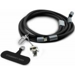Šňůrka na krk Karl Lagerfeld univerzální CBDY Ikonik Charm USB C/USB C kabel černý (KLCCUCNMSCKIK) – Sleviste.cz