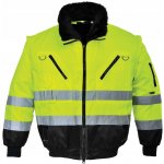 PortWest PJ50 PILOT HI-VIS reflexní bunda žlutá/tmavě modrá 3v1 zimní PJ50YNRS – Zboží Mobilmania