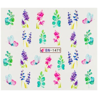 BIO nails Vodolepka BN 1471 motýli a květy – Hledejceny.cz
