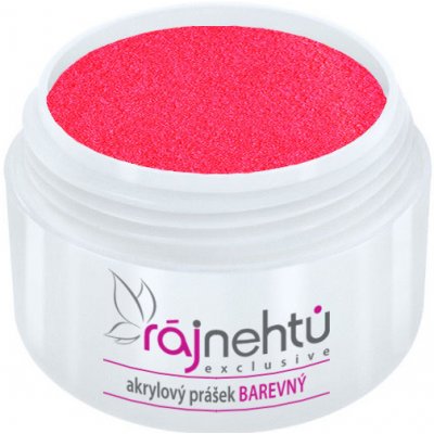 Ráj nehtů Akrylový prášek Neon Pink Red 5 g – Zboží Dáma