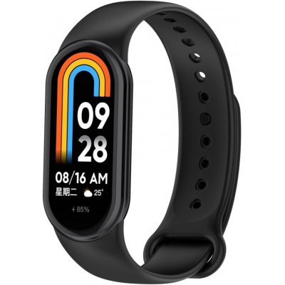 ESES Silikonový řemínek pro Xiaomi Mi Band 8 Černý 1530003633 – Hledejceny.cz