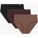 Atlantic 3 PACK kalhotky 3CLP 004B Hnědo černá – Hledejceny.cz