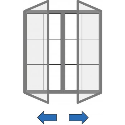 Venkovní vitrína magnetická, s dvoukřídlými dveřmi, 1040 x 1000 mm – Zboží Živě