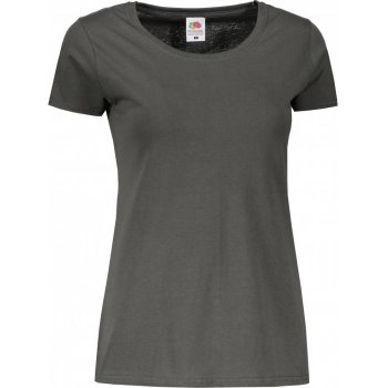 Fruit of the Loom tričko LADY FIT VALUEWEIGHT T LIGHT GRAPHITE