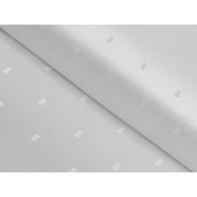 Teflonová látka na ubrusy TF-015 Obdélníčky - lesklá šedá - šířka 160 cm – Zboží Mobilmania