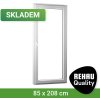 Venkovní dveře SKLADOVÁ-OKNA REHAU Smartline+ Bílá 85 x 208 cm pravé