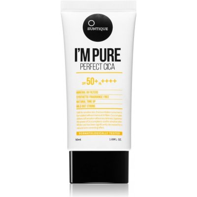 Suntique I'm Pure Perfect Cica minerální ochranný fluid na obličej SPF50+ 50 ml – Zboží Mobilmania