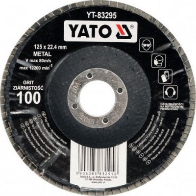 Yato Kotouč lamelový korundový 125 x 22,2 mm vypouklý brusný P36 – Zboží Mobilmania