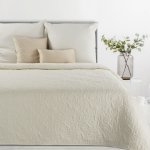 EUROFIRANY EUROFIRANY PŘEHOZ NA POSTEL LEN 4 200X220 CM KRÉMOVÝ – Zboží Dáma