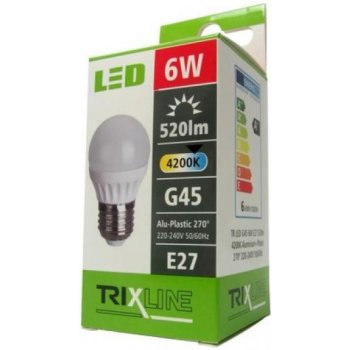 Trixline žárovka LED 6W E27/230V denní bílá
