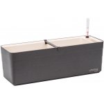 PLASTIA Berberis Samozavlažovací truhlík plast antracit slonová kost 60 x 20 x 20 cm 1909746029 – Hledejceny.cz