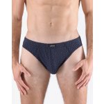 Gina pánské slipy s úzkým bokem, úzký bok, šité, s potiskem, jednobarevné 70058P bílá – Sleviste.cz