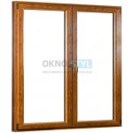 OKNOSTYL.cz REHAU Smartline+ dvoukřídlé Bílá/Zlatý dub 170 x 208 cm – Hledejceny.cz