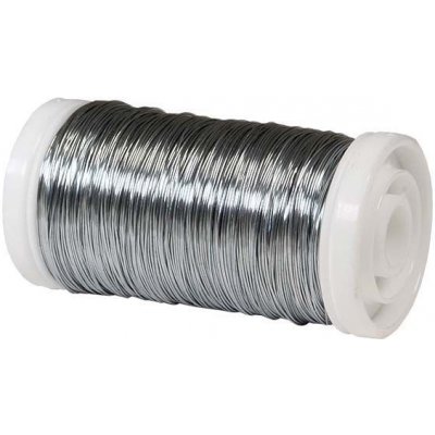 Vázací drátek myrtový - 0,35 mm, 100 g, stříbrný