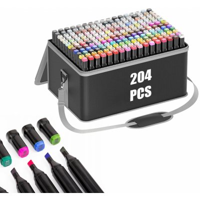 TopKing 17455 oboustranné lihové fixy 204 ks – Zbozi.Blesk.cz