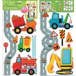 Anděl Přerov Samolepky na zeď dětský metr silnice s auty 70x33cm AP10098 – Zboží Dáma