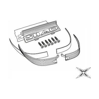 Reflexní prvky Shad D1B50CAR pro SH50 – Zboží Mobilmania