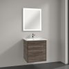 Koupelnový nábytek Villeroy & Boch Finero umyvadlo se skříňkou a zrcadlem 60 cm šedá S00300RKR1
