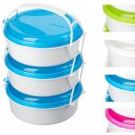 Jídlonosič MIRAhome plast 3x1 l mix barev – Zboží Dáma